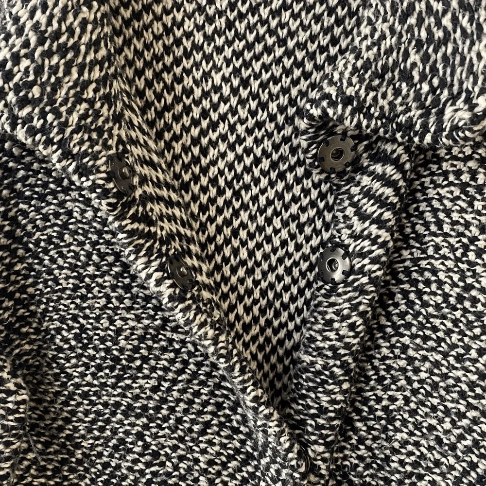 Eileen Fisher Jacquard Cardigan Jacket Size Medium Organic Cotton Twist - Picture 6 of 7